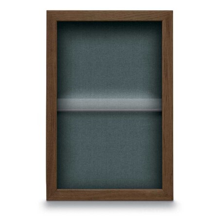Indoor Enclosed Combo Board,48x36,Black Frame/Black Porc & Burgundy